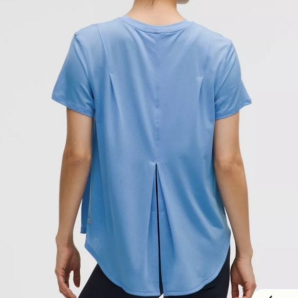 Lululemon Split Back Blue T-Shirt XL - Picture 2 of 11